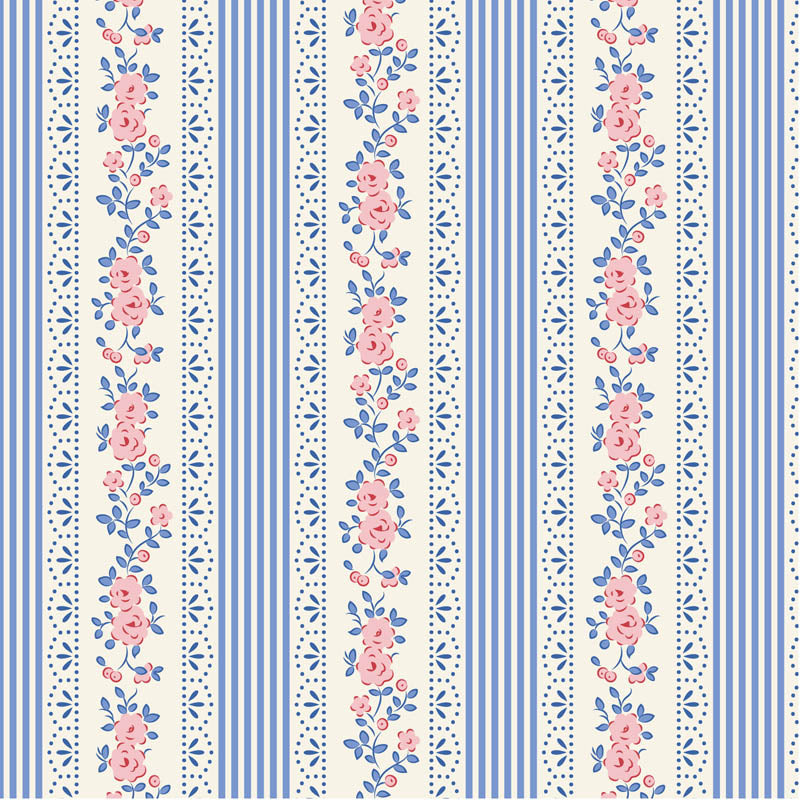 Tilda Something Blue Blenders ~ 15" remnant ~ Claramay ~ TIL110164 Blue