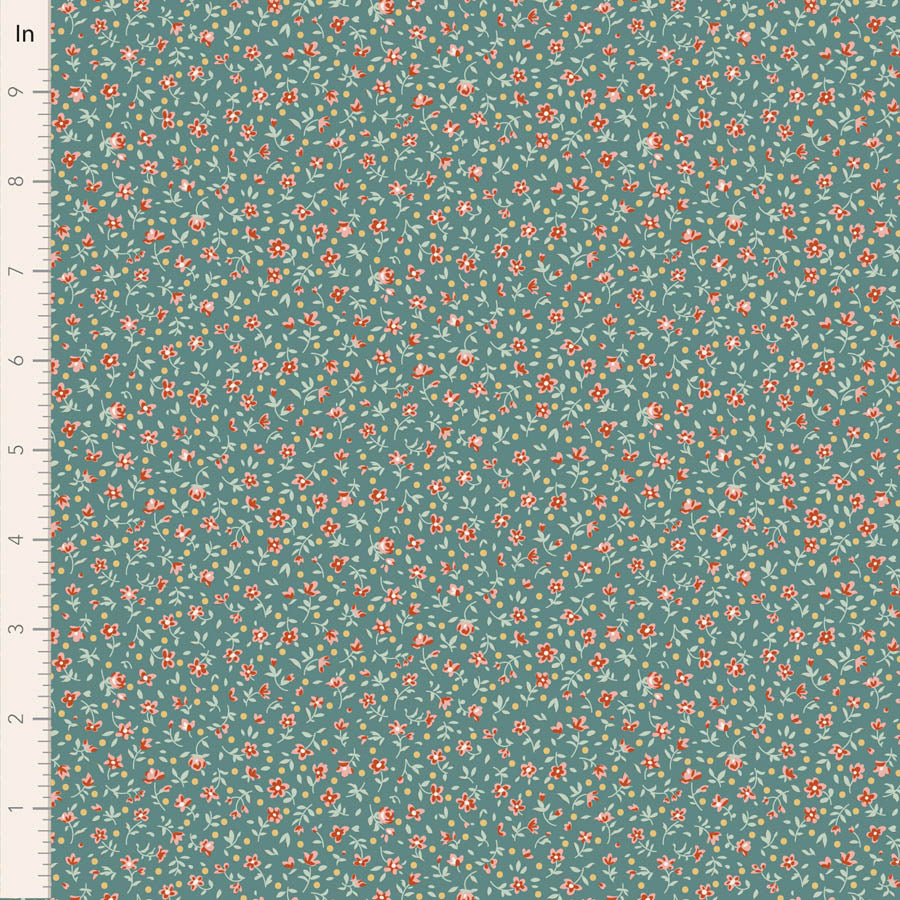 Tilda Village Life ~ Mae ~ TIL110178 Teal