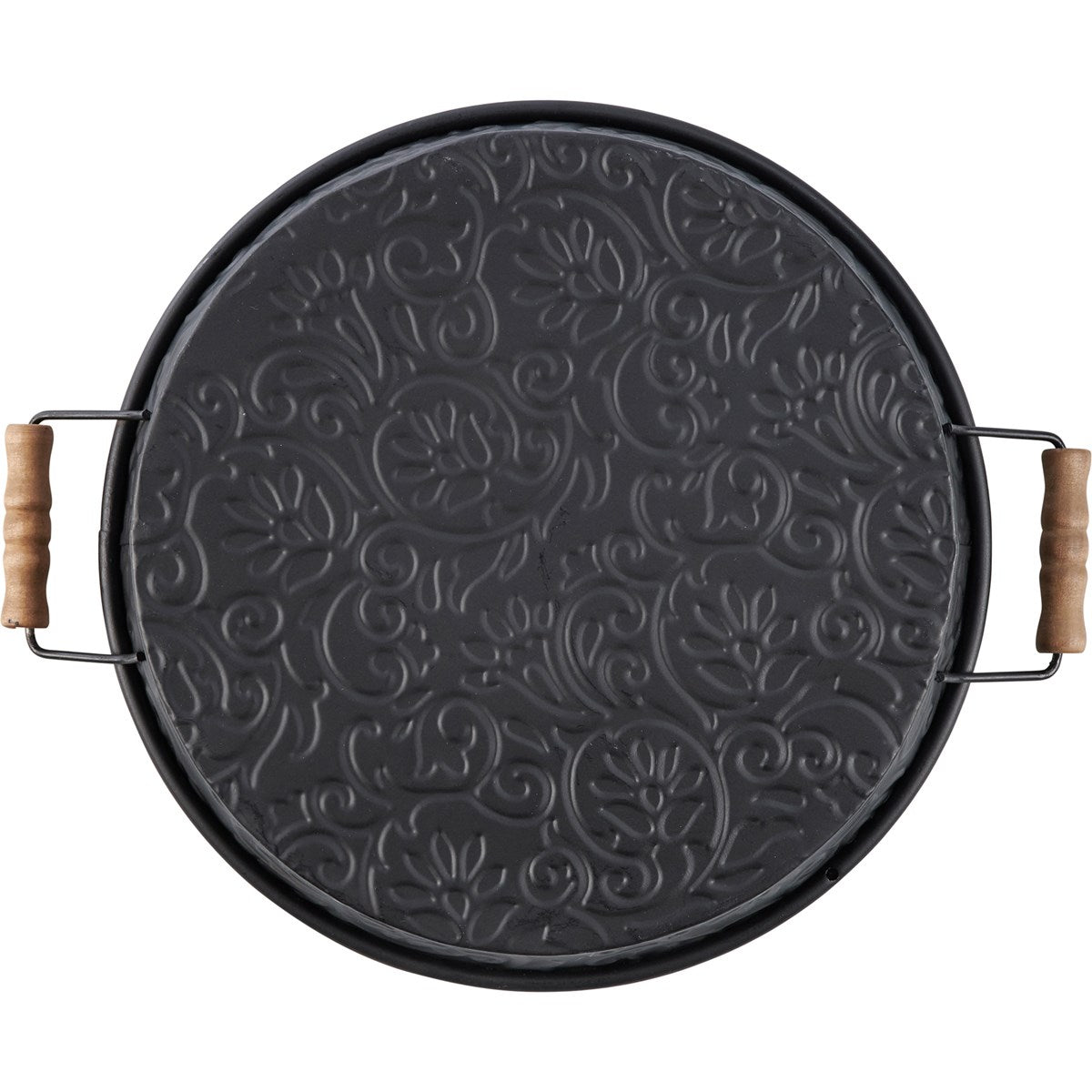 HHWW ~ Embossed Round Tray