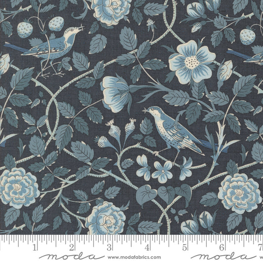 Sacre Bleu ~ Oiseaux Florals Birds ~ 13972 17 Indigo