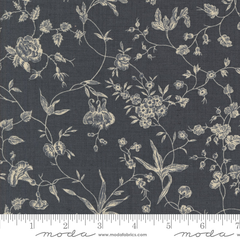 Sacre Bleu ~ Pivoine Florals Vines ~ 13973 18 Indigo