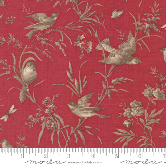 Joie De Vivre ~ Moineau Florals ~ 13983 14 Rouge