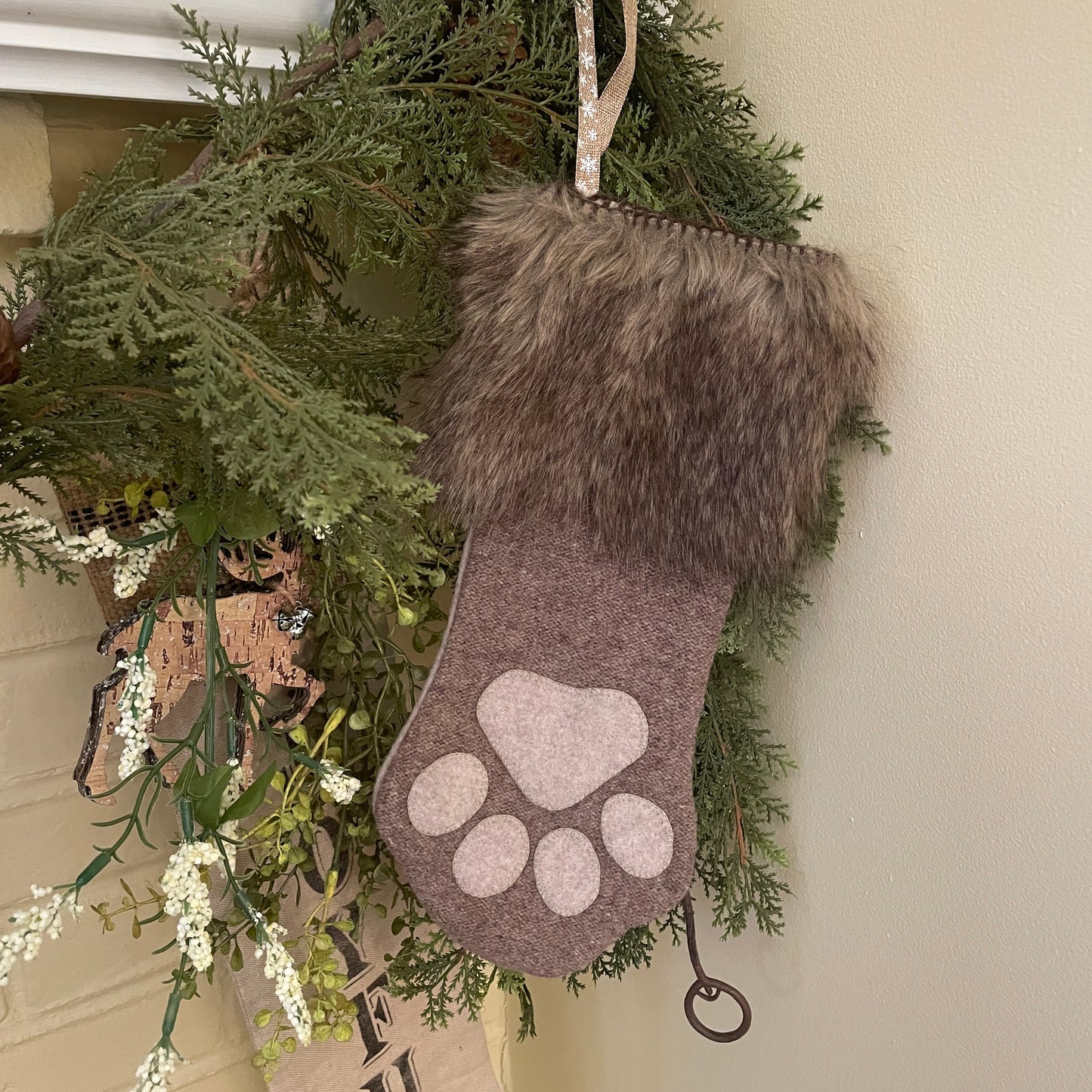 Paxe's Designs | Wool Applique Pet Stocking