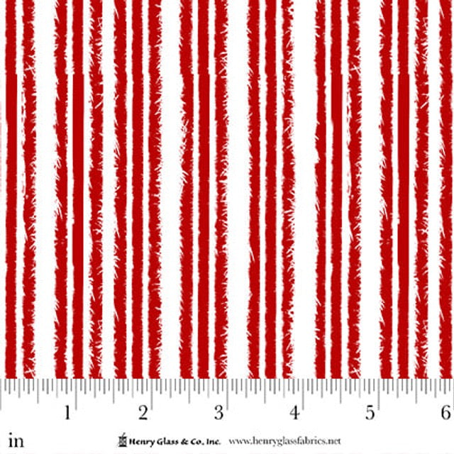 Snow Crew Flannel ~ Stripe ~ F1291-08 Red/White