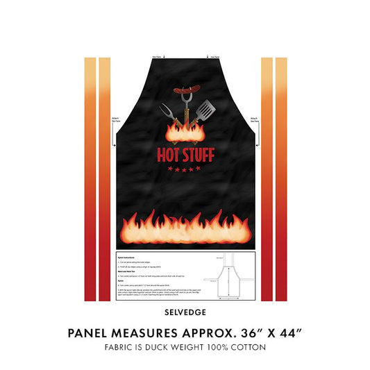 Hot Stuff ~ Apron Panel ~ 15083D-09 White