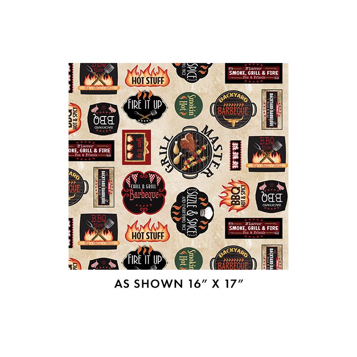 Hot Stuff ~ Smokin' Hot Signs ~ 15087-70 Ecru
