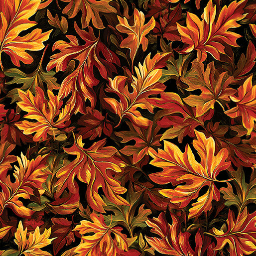 Autumn Cats ~ Leaves of Autumn ~ 16768-87 Black
