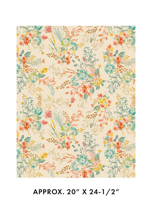 Montgomery-Mountain Charm ~ Montgomery Floral ~ 16807-07 Cream/Multi