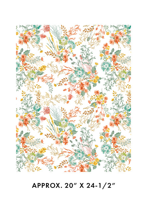 Montgomery-Mountain Charm ~ Montgomery Floral ~ 16807-09 White/Multi
