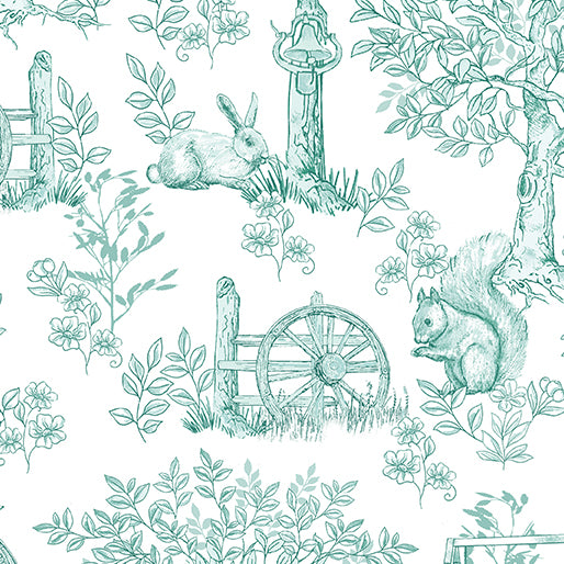 Montgomery-Mountain Charm ~ Belle Toile~ 16809-90 White