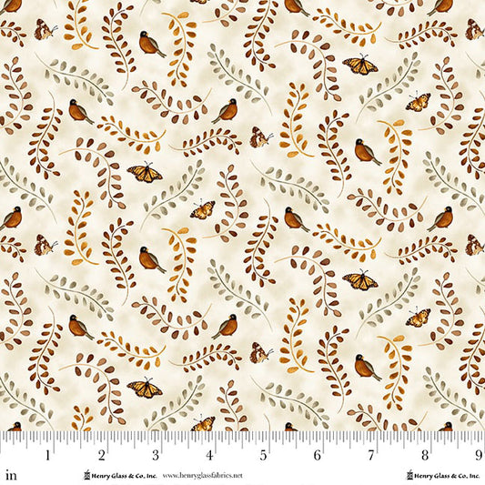 Hello Pumpkin ~ Birds and Butterflies ~ 1887-40 Cream