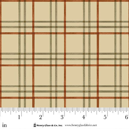 Hello Pumpkin ~ Plaid ~ 1893-43 Beige