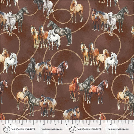 Lone Star Trail | Wild Horses - 55429-3 Brown