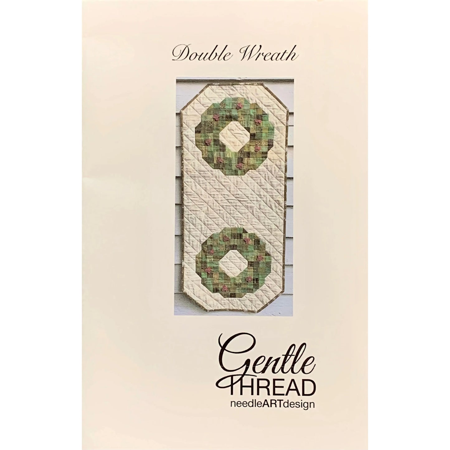 Gentle Thread Needle Art Designs ~ Double Wreath Table Runner Pattern