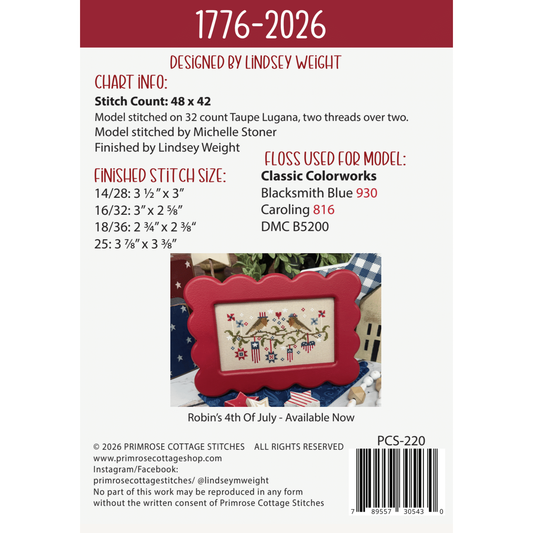 Primrose Cottage  | 1776-2026