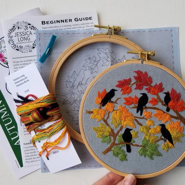 Jessica Long Embroidery | Autumn Birds