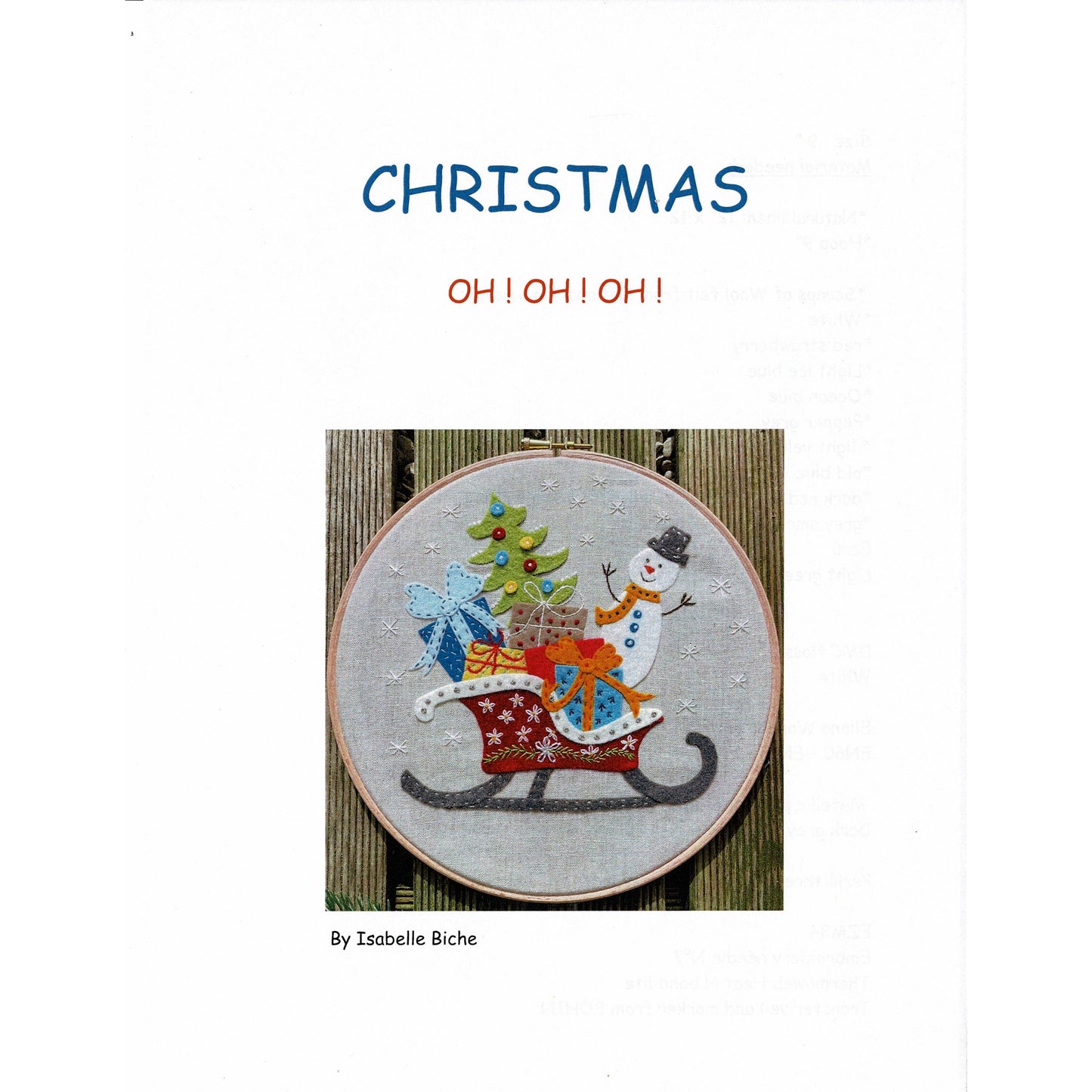 L'Atelier D'Isabelle ~ Christmas Applique Patterns