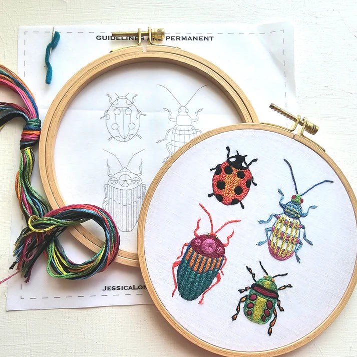 Jessica Long Embroidery | Beetle Collection Embroidery Kit
