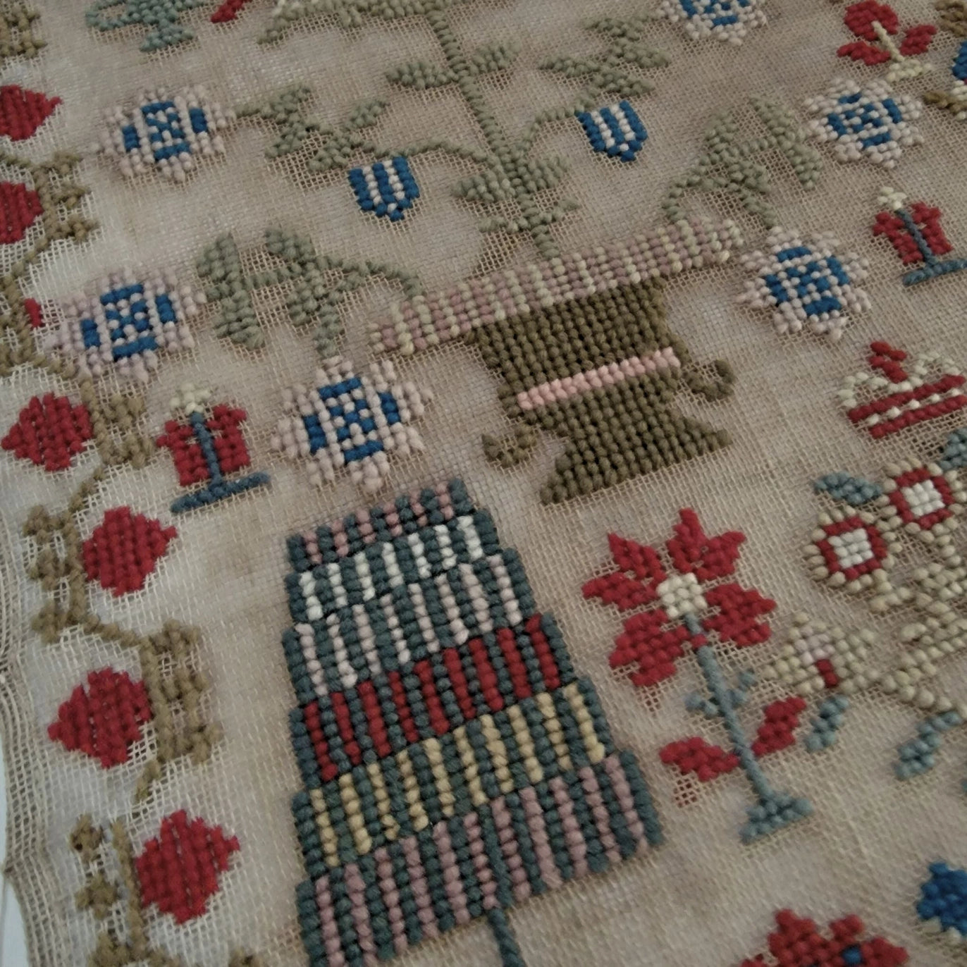 The Wishing Thorn | Elizabeth Hughes 1851 Sampler Pattern