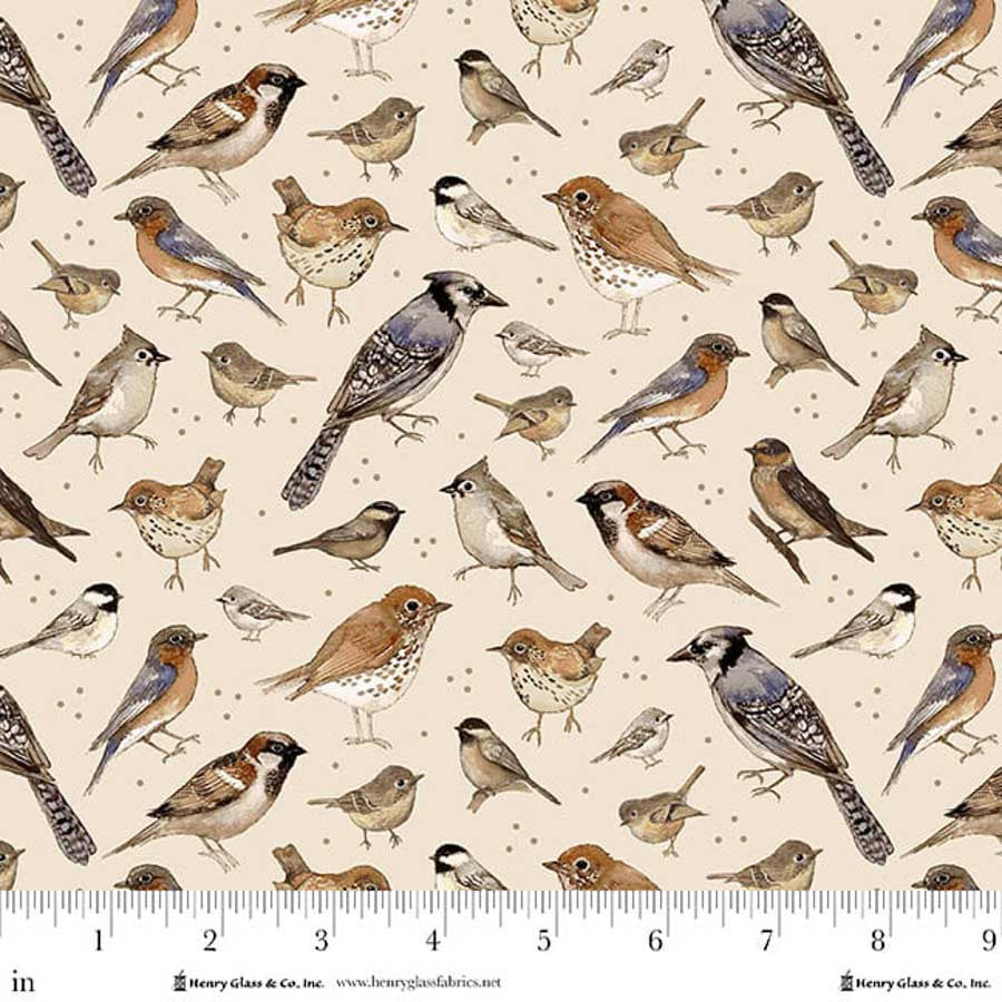 Whimsical Woods ~ Birds ~ 2231-44 Beige
