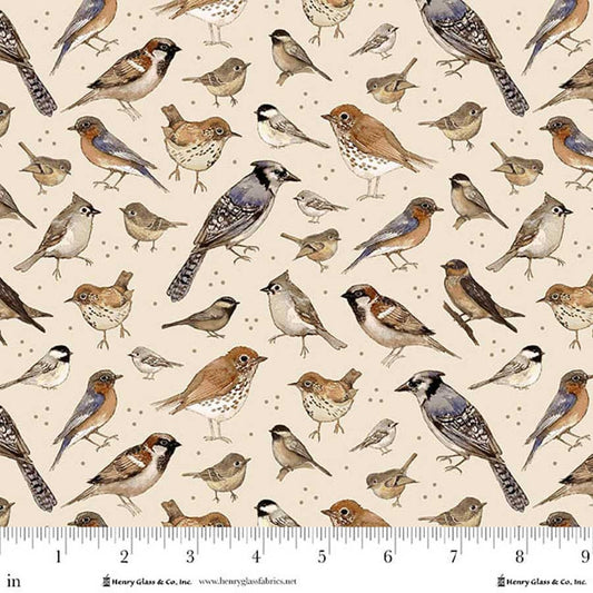 Whimsical Woods ~ Birds ~ 2231-44 Beige