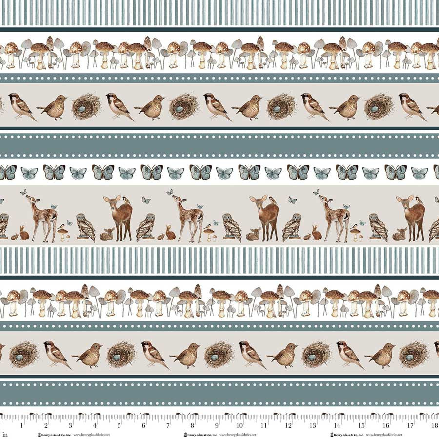 Whimsical Woods ~ Novelty Stripe ~ 2237-11 Multi