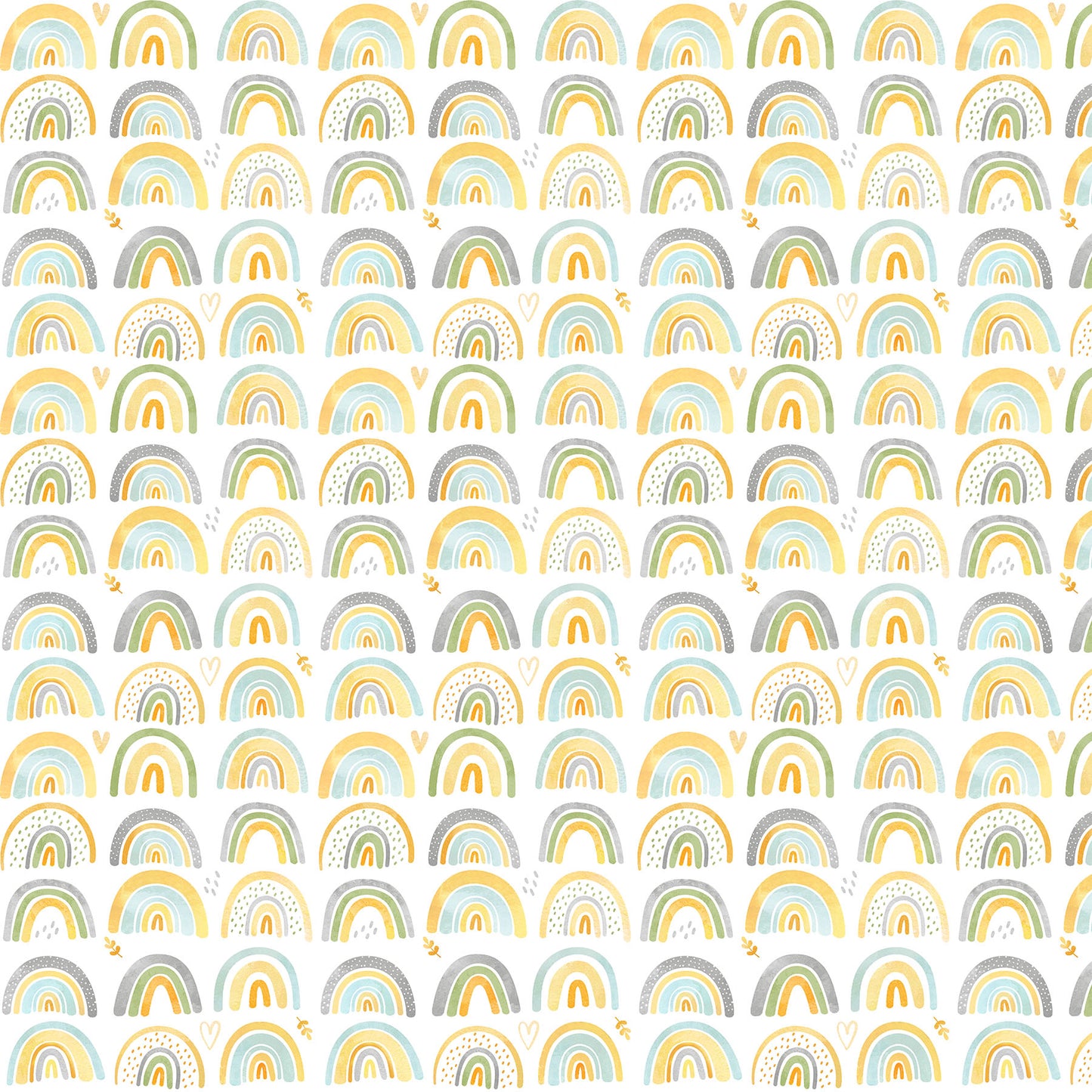 Sunny Safari ~ Rainbows ~ 27766-10 White Multi