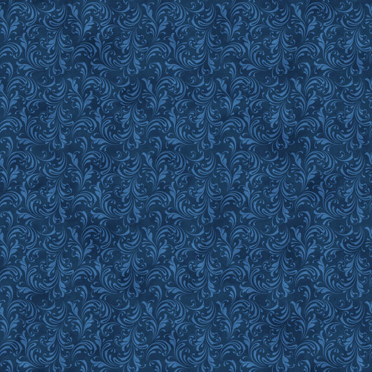 St. Nicholas ~ Scroll ~ 28216-48 Dark Blue