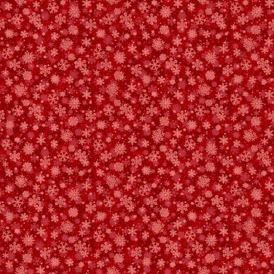 St. Nicholas ~ Snowflakes 2 ~ 28219-24 Red
