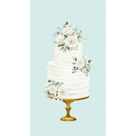 White Wedding ~ Cake Panel ~ 28380 62 Seafoam