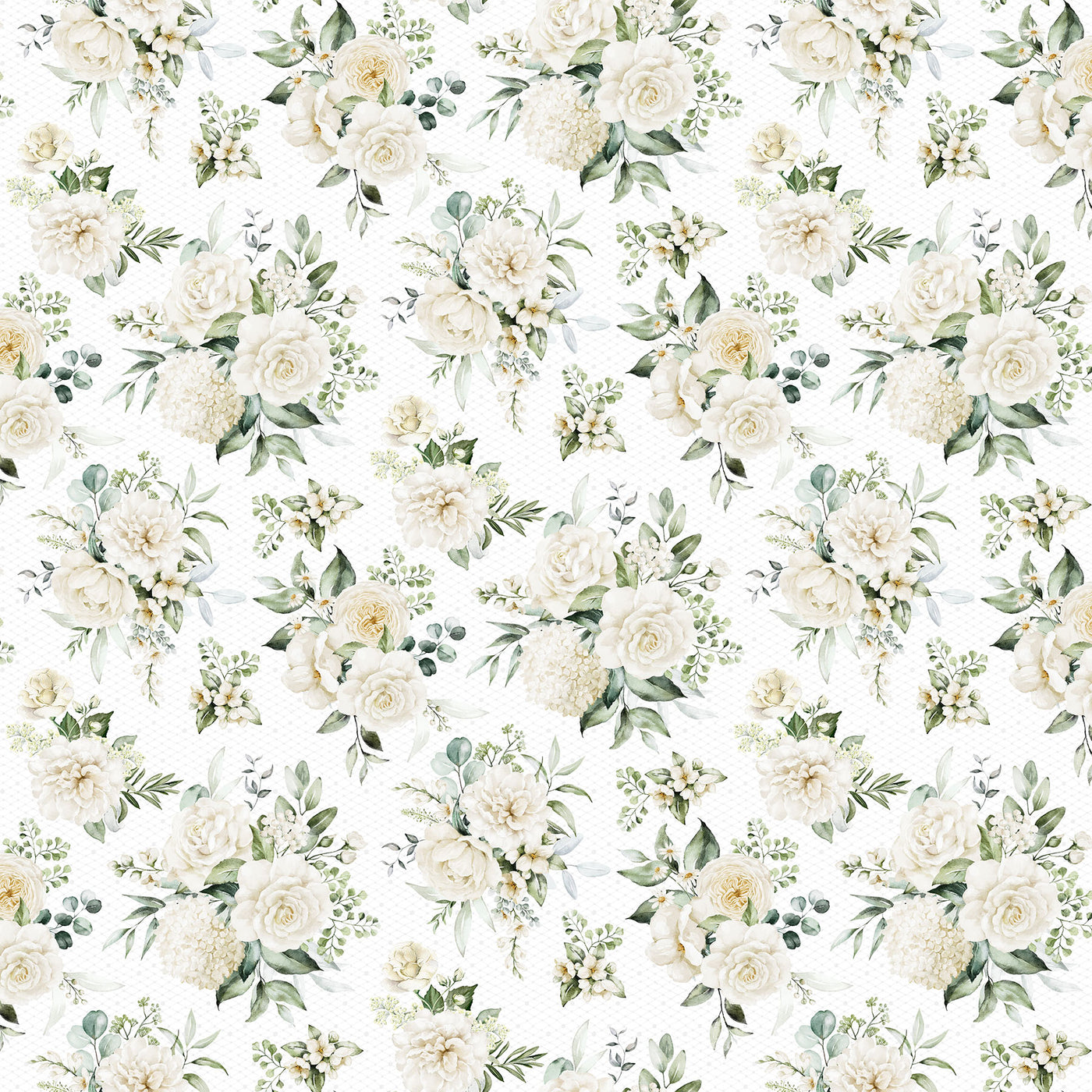White Wedding ~ Floral ~ 28382 10 White