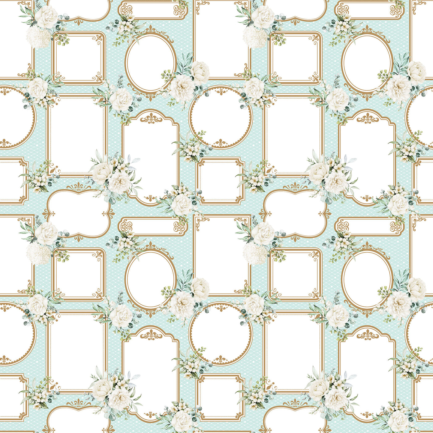 White Wedding ~ Labels ~ 28383 62 Seafoam