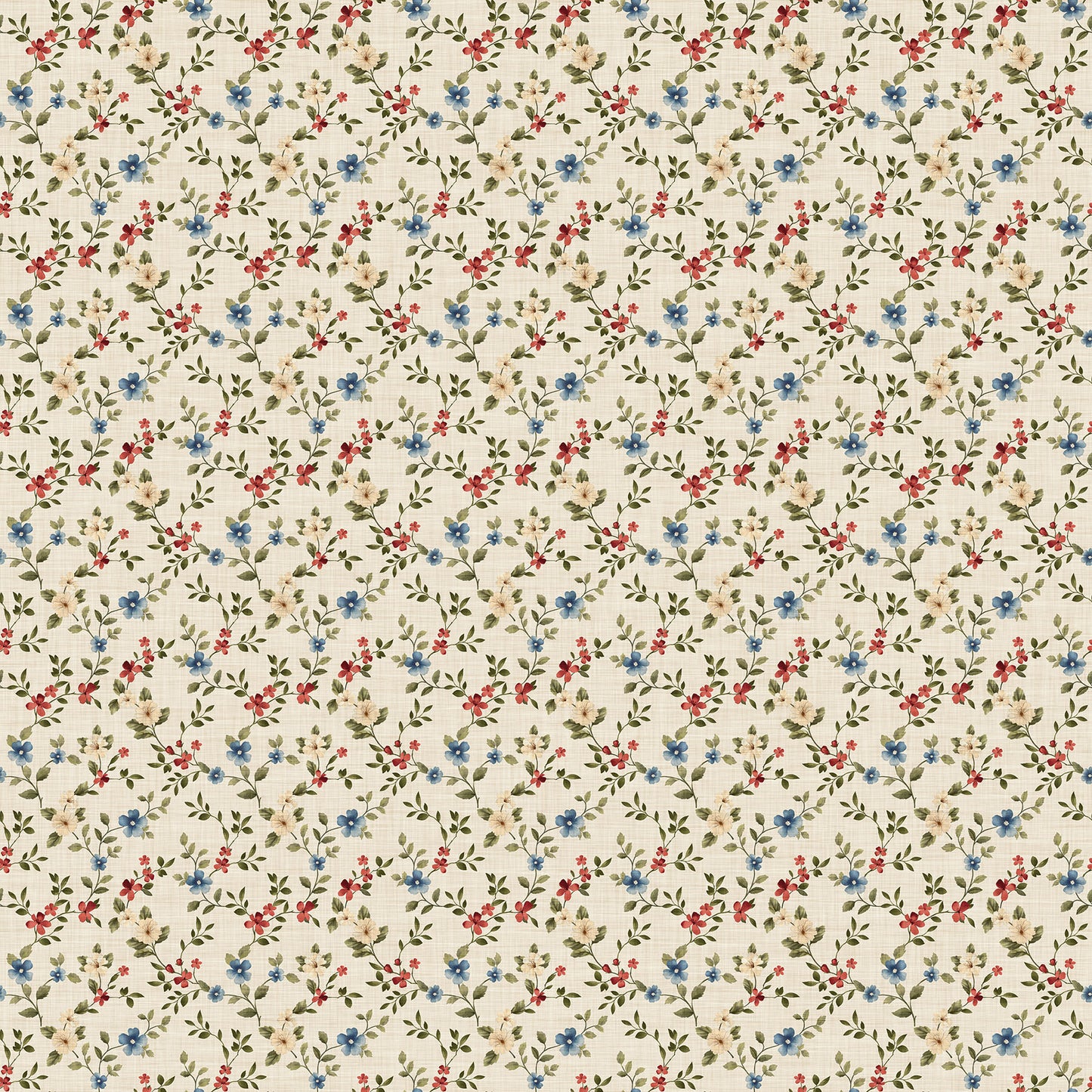 Farmhouse Sampler ~ Floral Trail ~ 28604-11 Cream Multi