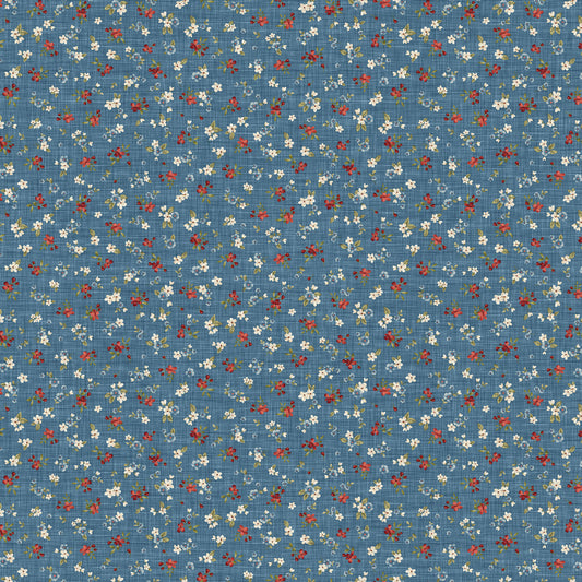 Farmhouse Sampler ~ Floral Toss ~ 28605-44 Blue Multi