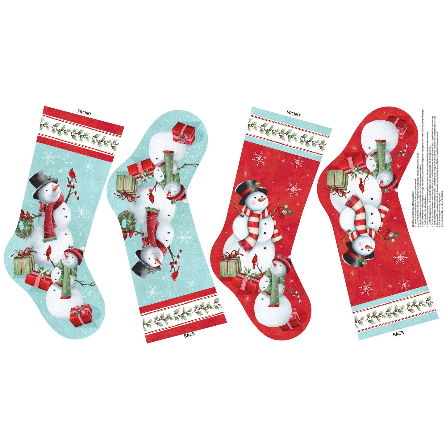 Holly Jolly ~ Stocking Panel ~ 28820-10