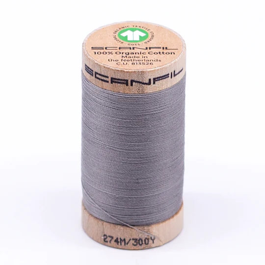 Scanfil Organic Cotton Thread 30wt Solid 300yd Limestone 4832