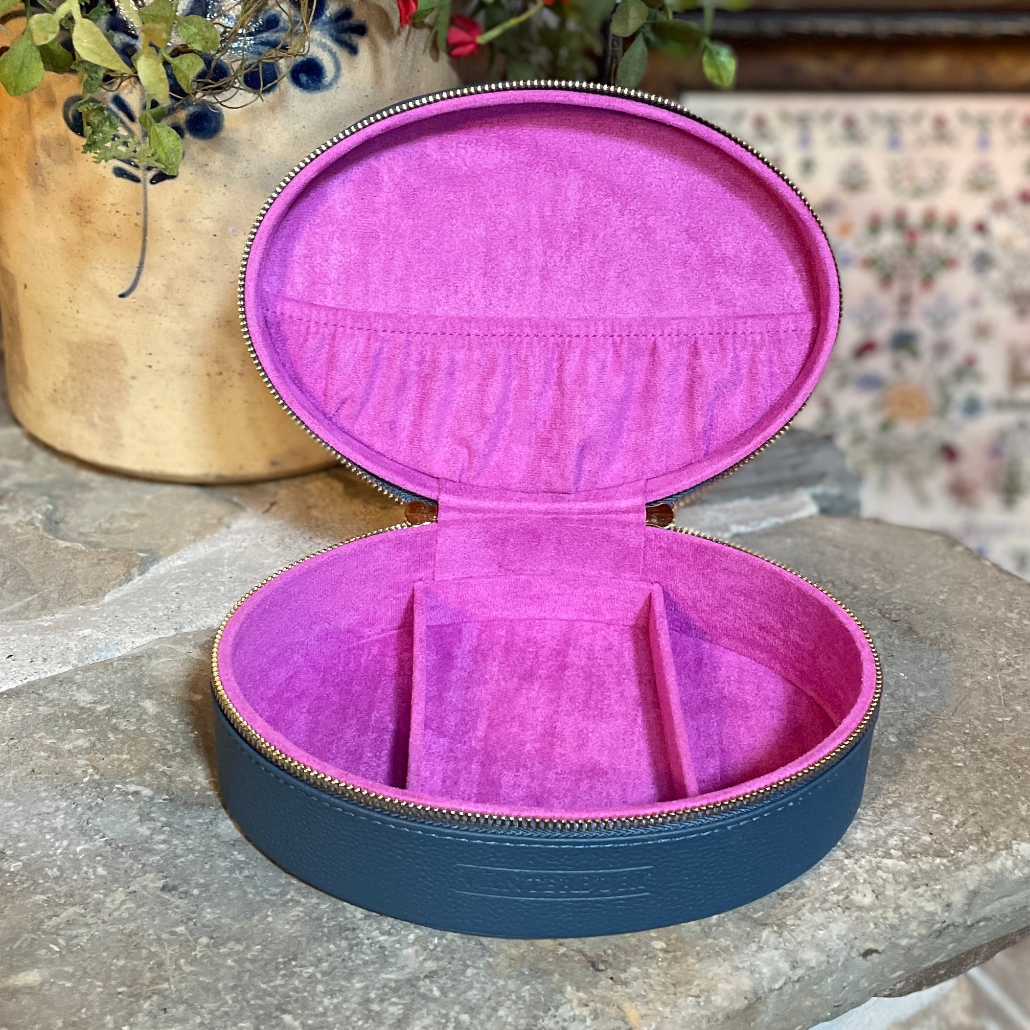 未使用 バリー TIVY ティヴィー ケース 小銭入れ コンパクト 牛革 WinterBury Indigo Leather Needlework Travel Case – Hobby House