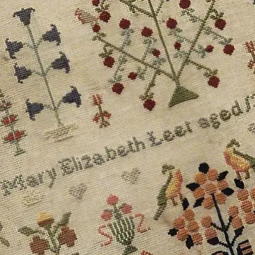 The Wishing Thorn | Mary Elizabeth Leet 1865 Sampler