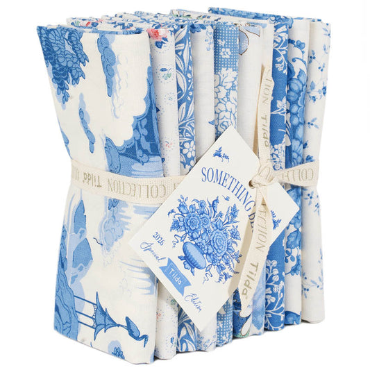 Tilda Something Blue ~ Fat Quarter Bundle ~ TIL300262 Light 10pcs