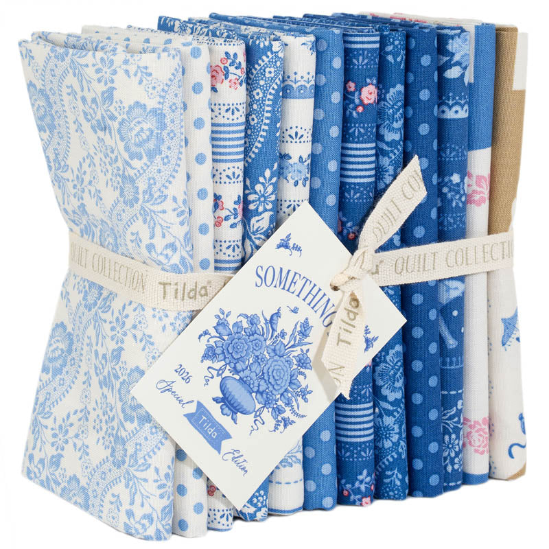 Tilda Something Blue Blenders ~ Fat Quarter Bundle ~ TIL300264 12pcs