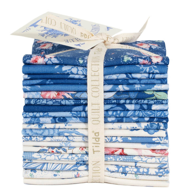 Tilda Something Blue ~ Fat Quarter Bundle ~ TIL300265 20pcs