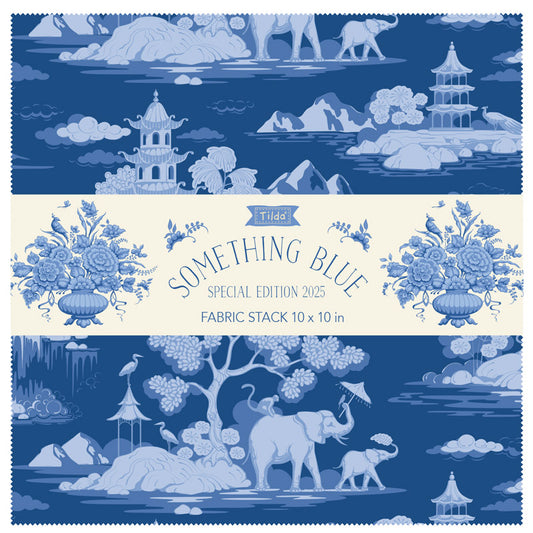 Tilda Something Blue ~ Fabric Stack 10 in. squares ~ TIL300268 40 pcs
