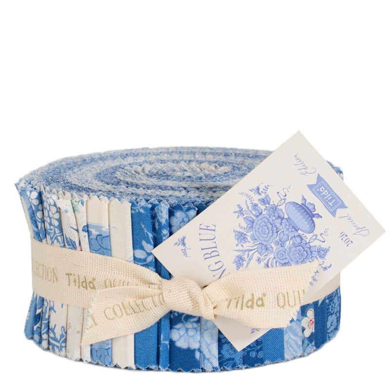 Tilda Something Blue ~ 2.5 in Fabric Strips ~ TIL300269 40 pcs