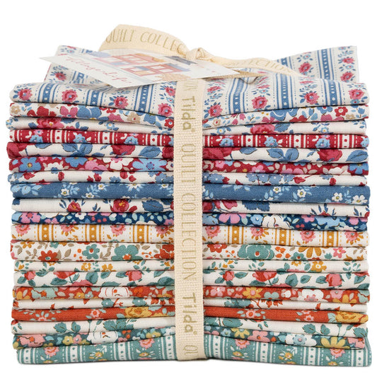 Tilda Village Life ~ Fat Quarter Bundle ~ TIL300279 20pcs