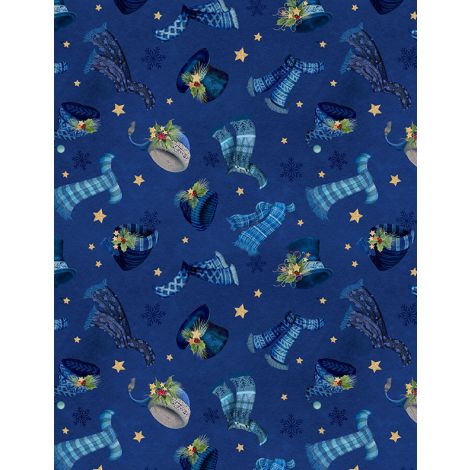 Let It Snow-Man! ~ Hats & Scarves 27756-447 Dark Blue