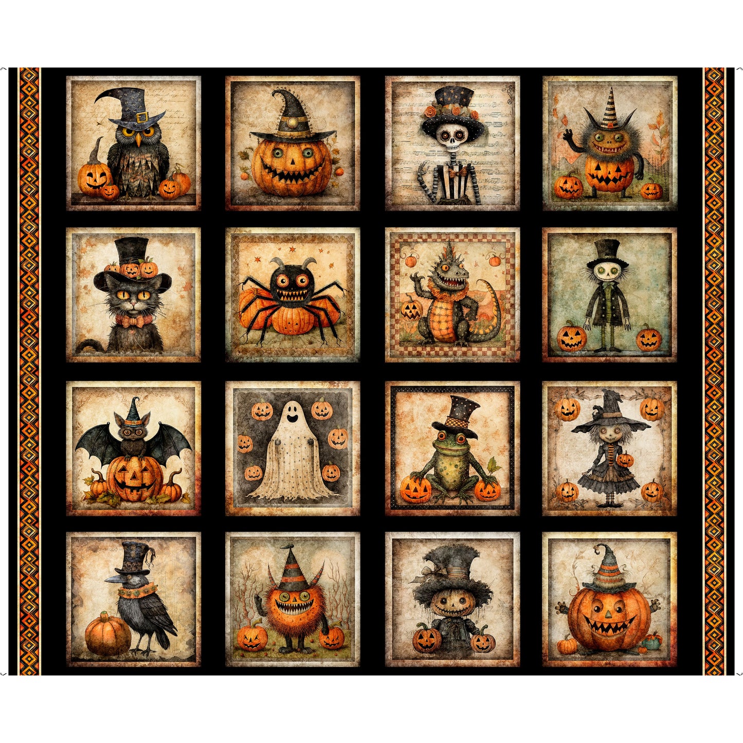 Jeepers Creepers ~ Halloween Picture Patches ~ 31008 J Black