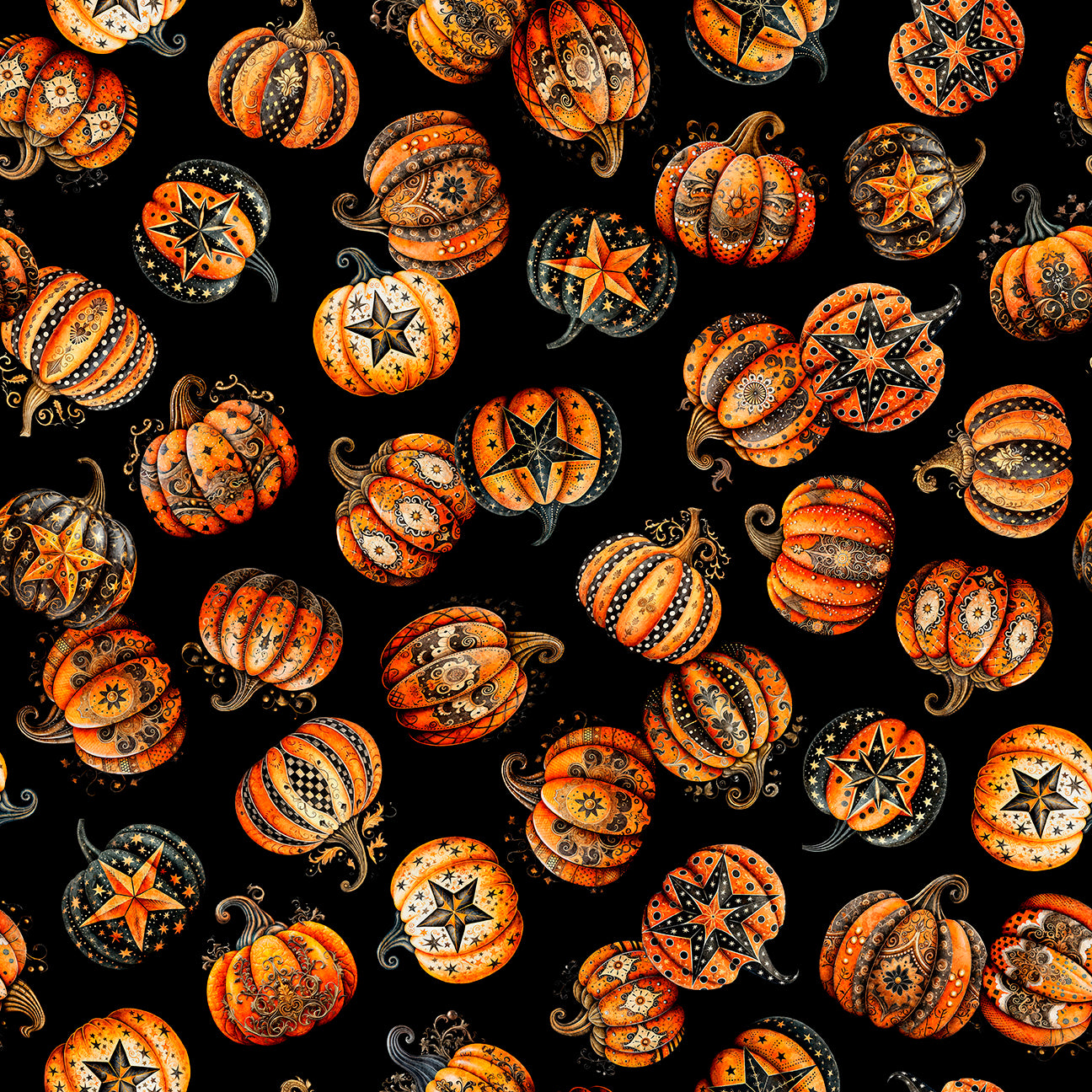 Jeepers Creepers ~ Decorative Pumpkin Toss ~ 31010 J Black
