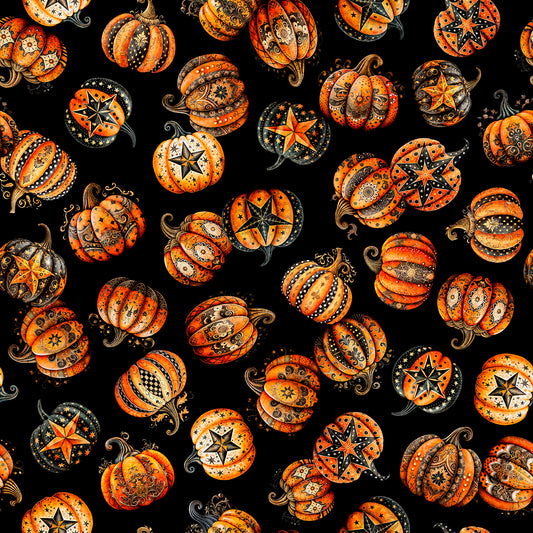 Jeepers Creepers ~ Decorative Pumpkin Toss ~ 31010 J Black