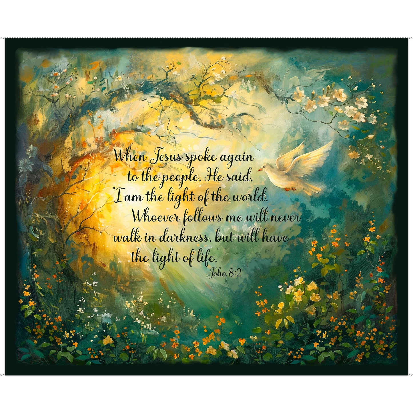 Light of the World ~ Dove Light Panel ~ 31245 -X