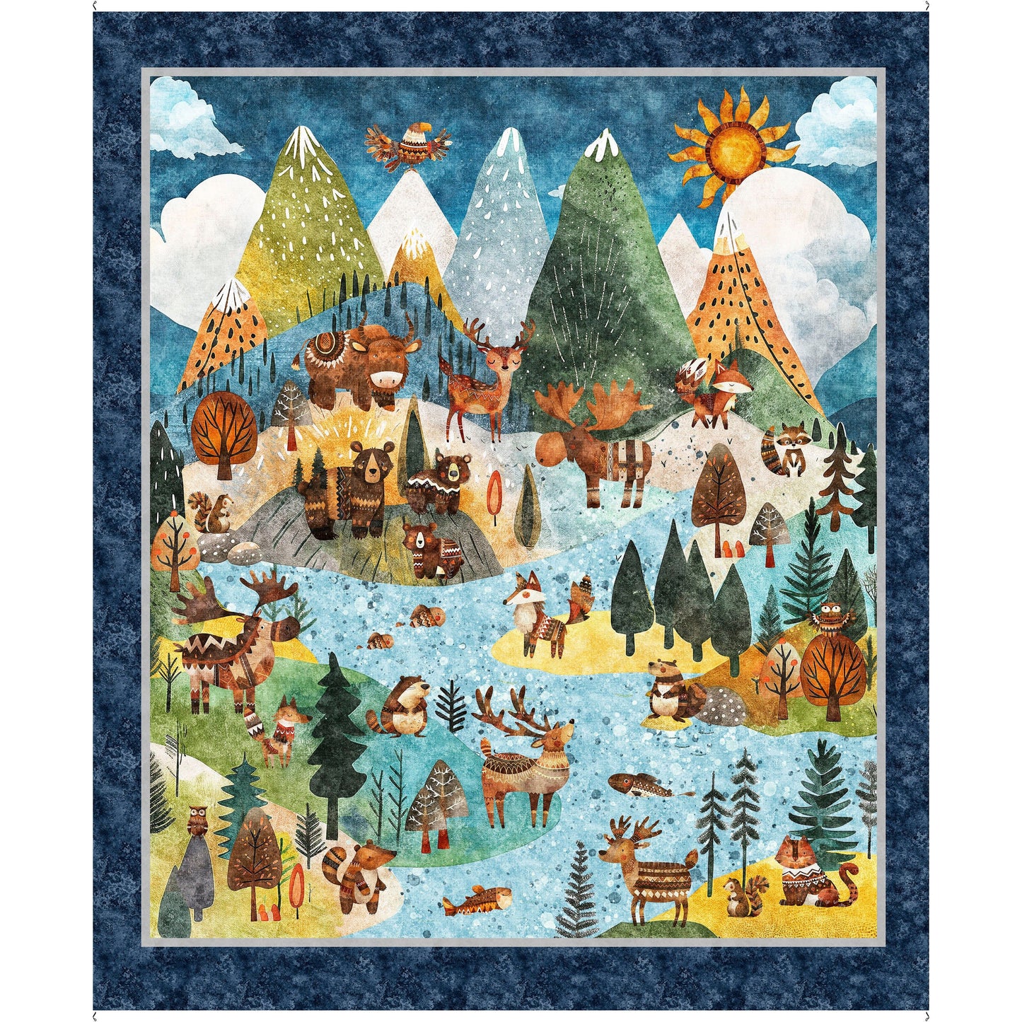 Bearsville ~ Scenic Panel ~ 31257 X Multi